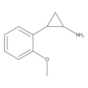 rac-(1R,2S)-2-(2-methoxyphenyl)cyclopropan-1-amine结构式