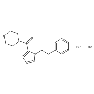 [1-(2-Phenylethyl)-1h-imidazol-2-yl]-4-piperidinylmethanone dihydrobromide Structure