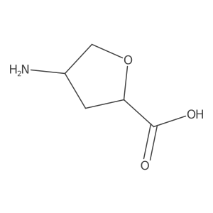 4-Aminooxolane-2-carboxylic acid结构式