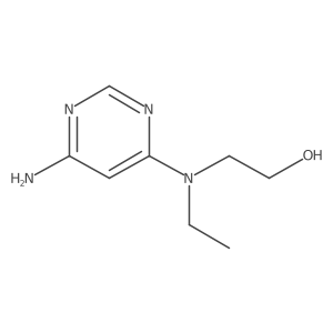 2-((6-Aminopyrimidin-4-yl)(ethyl)amino)ethan-1-ol Structure
