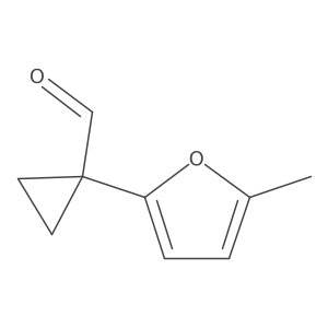 1-(5-Methylfuran-2-yl)cyclopropane-1-carbaldehyde Structure