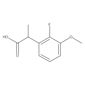 2-(2-Fluoro-3-methoxyphenyl)propanoic acid Structure