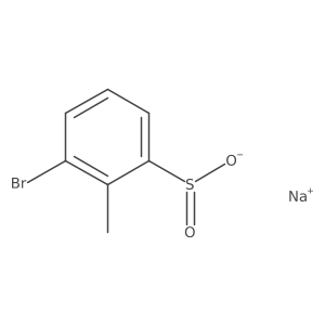 Sodium 3-bromo-2-methylbenzene-1-sulfinate Structure