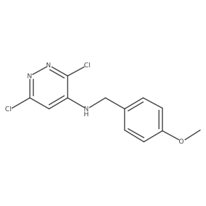 3,6-dichloro-N-(4-methoxybenzyl)pyridazin-4-amine结构式