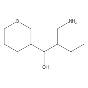 2-(Aminomethyl)-1-(oxan-3-yl)butan-1-ol Structure