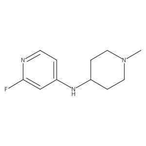 2-fluoro-N-(1-methylpiperidin-4-yl)pyridin-4-amine结构式