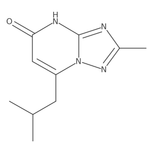 2-Methyl-7-(2-methylpropyl)-[1,2,4]triazolo[1,5-a]pyrimidin-5-ol结构式