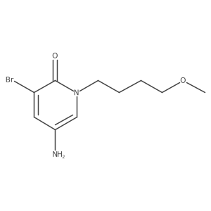 5-Amino-3-bromo-1-(4-methoxybutyl)-1,2-dihydropyridin-2-one结构式