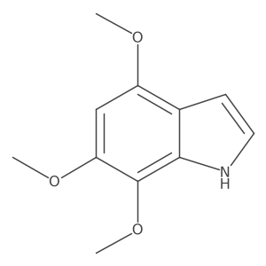 4,6,7-trimethoxy-1H-indole结构式