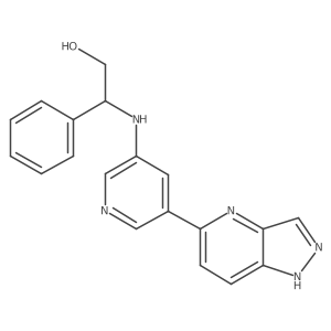 (R)-2-((5-(1H-pyrazolo[4,3-b]pyridin-5-yl)pyridin-3-yl)amino)-2-phenylethanol Structure