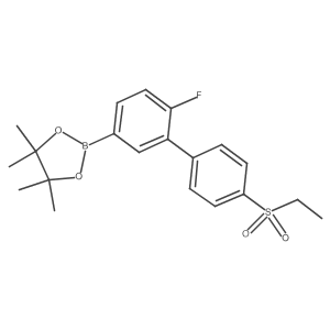 2-(4'-(Ethylsulfonyl)-6-fluoro-[1,1'-biphenyl]-3-yl)-4,4,5,5-tetramethyl-1,3,2-dioxaborolane Structure
