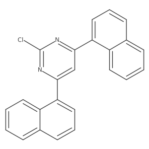 2-Chloro-4,6-di-1-naphthalenylpyrimidine Structure