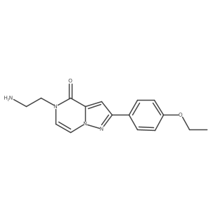 5-(2-aminoethyl)-2-(4-ethoxyphenyl)pyrazolo[1,5-a]pyrazin-4(5H)-one结构式