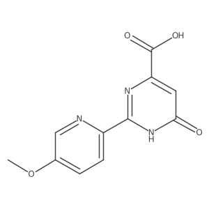 1,6-Dihydro-2-(5-methoxy-2-pyridinyl)-6-oxo-4-pyrimidinecarboxylic acid Structure