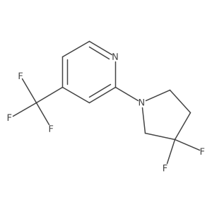 2-(3,3-Difluoropyrrolidin-1-yl)-4-(trifluoromethyl)pyridine Structure