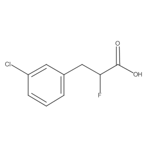 3-(3-Chlorophenyl)-2-fluoropropanoic acid结构式