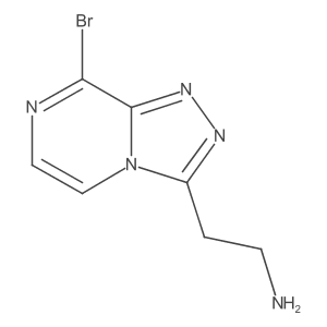 2-{8-Bromo-[1,2,4]triazolo[4,3-a]pyrazin-3-yl}ethan-1-amine Structure