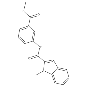 methyl 3-(1-methyl-1H-indole-2-carboxamido)benzoate Structure