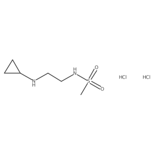 N-[2-(cyclopropylamino)ethyl]methanesulfonamide dihydrochloride结构式