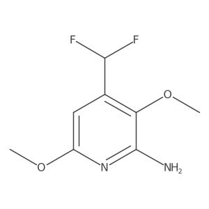 4-(Difluoromethyl)-3,6-dimethoxypyridin-2-amine Structure