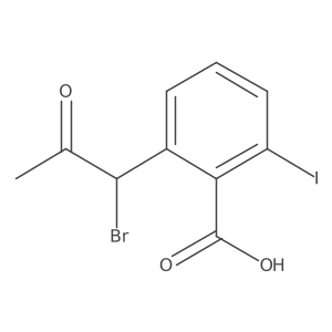 2-(1-Bromo-2-oxopropyl)-6-iodobenzoic acid Structure