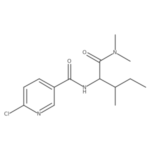 (2S,3S)-2-[(6-chloropyridin-3-yl)formamido]-N,N,3-trimethylpentanamide结构式