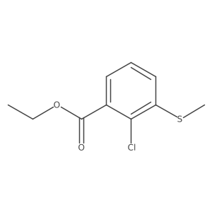 Ethyl 2-chloro-3-(methylthio)benzoate Structure
