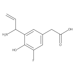 Benzeneacetic acid, 3-(1-amino-2-propen-1-yl)-5-fluoro-4-hydroxy-结构式