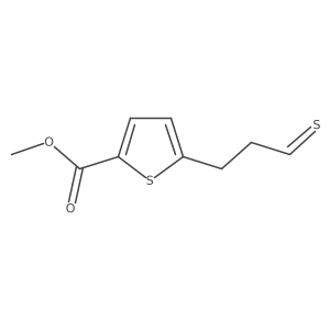 2-Thiophenecarboxylic acid, 5-(3-thioxopropyl)-, methyl ester Structure