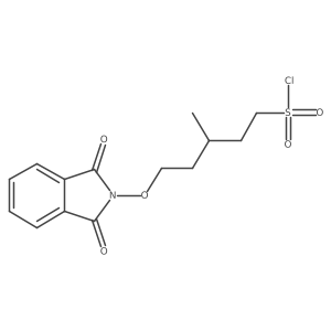 5-[(1,3-dioxo-2,3-dihydro-1H-isoindol-2-yl)oxy]-3-methylpentane-1-sulfonyl chloride Structure