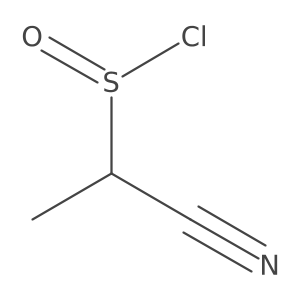 1-Cyanoethane-1-sulfinyl chloride结构式