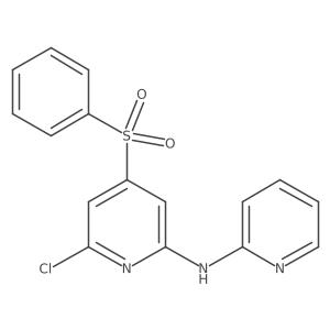 4-(benzenesulfonyl)-6-chloro-N-pyridin-2-ylpyridin-2-amine Structure