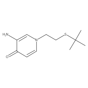 3-Amino-1-[2-(tert-butylsulfanyl)ethyl]-1,4-dihydropyridin-4-one Structure