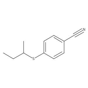 4-(Butan-2-ylsulfanyl)benzonitrile结构式