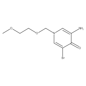 3-Amino-5-bromo-1-[(2-methoxyethoxy)methyl]-1,4-dihydropyridin-4-one结构式
