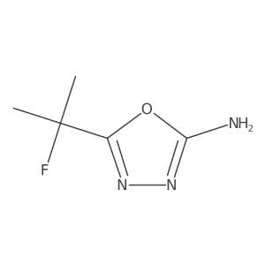 5-(2-Fluoropropan-2-yl)-1,3,4-oxadiazol-2-amine结构式