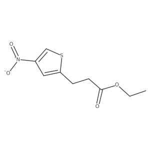 Ethyl 3-(4-nitrothiophen-2-YL)propanoate结构式