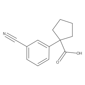 1-(3-Cyanophenyl)cyclopentane-1-carboxylic acid结构式