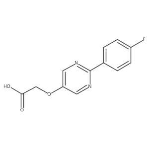 [2-(4-Fluoro-phenyl)-pyrimidin-5-yloxy]-acetic acid Structure