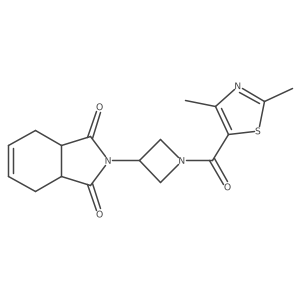 2-(1-(2,4-dimethylthiazole-5-carbonyl)azetidin-3-yl)-3a,4,7,7a-tetrahydro-1H-isoindole-1,3(2H)-dione结构式