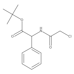 tert-butyl (2S)-2-(2-chloroacetamido)-2-phenylacetate结构式