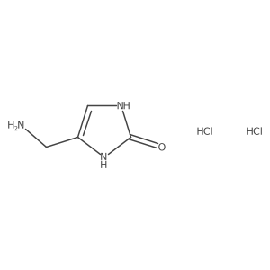 4-(aminomethyl)-2,3-dihydro-1H-imidazol-2-one dihydrochloride结构式