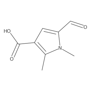 5-Formyl-1,2-dimethyl-1H-pyrrole-3-carboxylic acid结构式