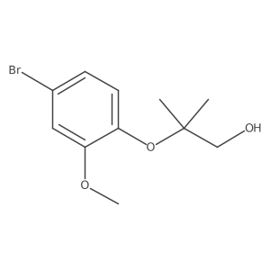2-(4-Bromo-2-methoxyphenoxy)-2-methyl-1-propanol结构式