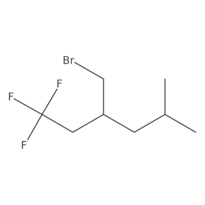 3-(Bromomethyl)-1,1,1-trifluoro-5-methylhexane结构式