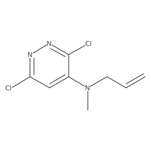 3,6-Dichloro-N-methyl-N-2-propen-1-yl-4-pyridazinamine结构式