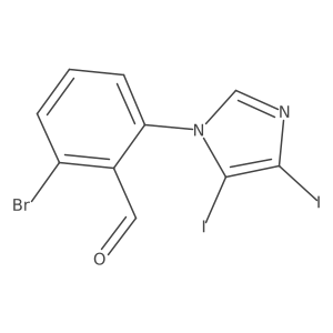2-bromo-6-(4,5-diiodo-1H-imidazol-1-yl)benzaldehyde结构式