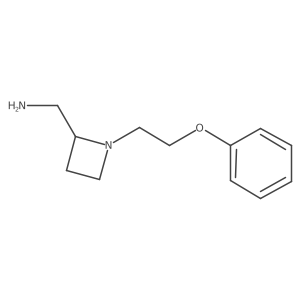 [1-(2-Phenoxyethyl)azetidin-2-yl]methanamine结构式