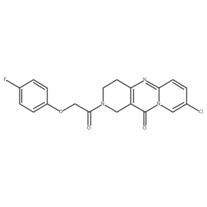 8-chloro-2-(2-(4-fluorophenoxy)acetyl)-3,4-dihydro-1H-dipyrido[1,2-a:4',3'-d]pyrimidin-11(2H)-one Structure