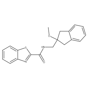 N-((2-methoxy-2,3-dihydro-1H-inden-2-yl)methyl)benzo[d]thiazole-2-carboxamide Structure